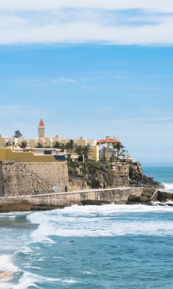 Captivating coastal charm of Cascais, Portugal: Sun-kissed beaches, vibrant blue waters, and picturesque landscapes, blending tradition with modern allure