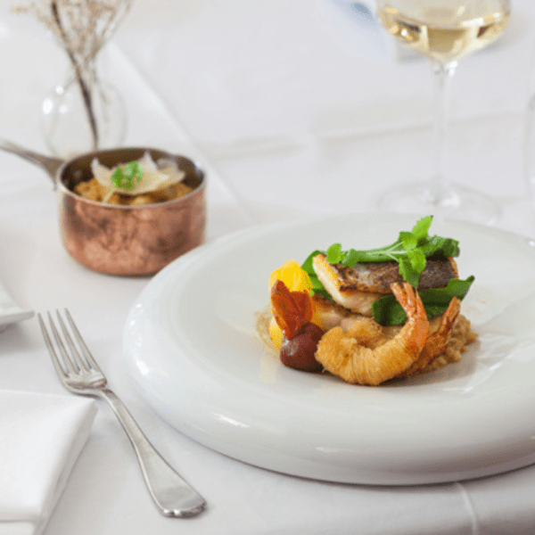 gourmet plate at divinus restaurant in evora 